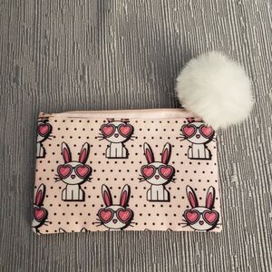 Yoobi Bunny with Sunglasses and Pom Pom Coin Purse